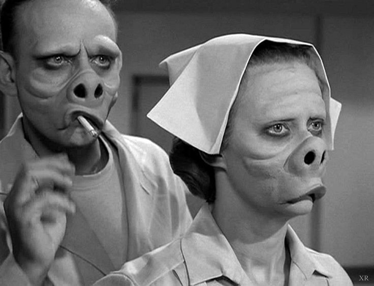 Image result for twilight zone pig men
