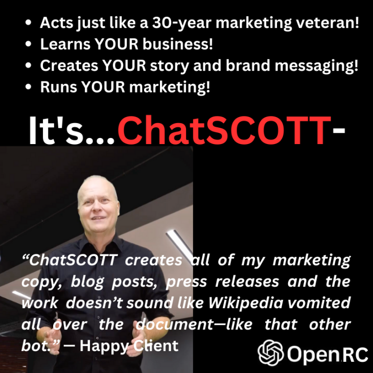 Acts like a 30-year marketing veteran Learns YOUR business Creates YOUR story and brand messaging Runs YOUR marketing!